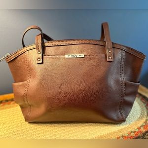 Burgundy Relic tote